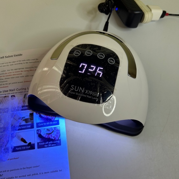 White Electric Nail Lamp  #1 - Picture 12 of 14